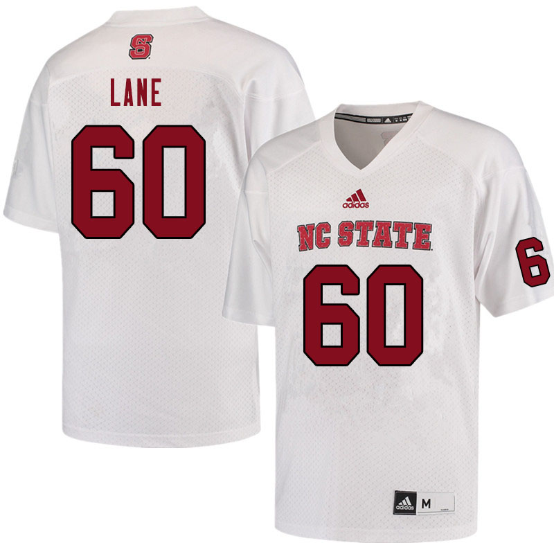 Men #60 Ethan Lane NC State Wolfpack College Football Jerseys Sale-White